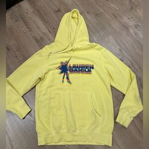 Yellow Hoodie with Graphic Print